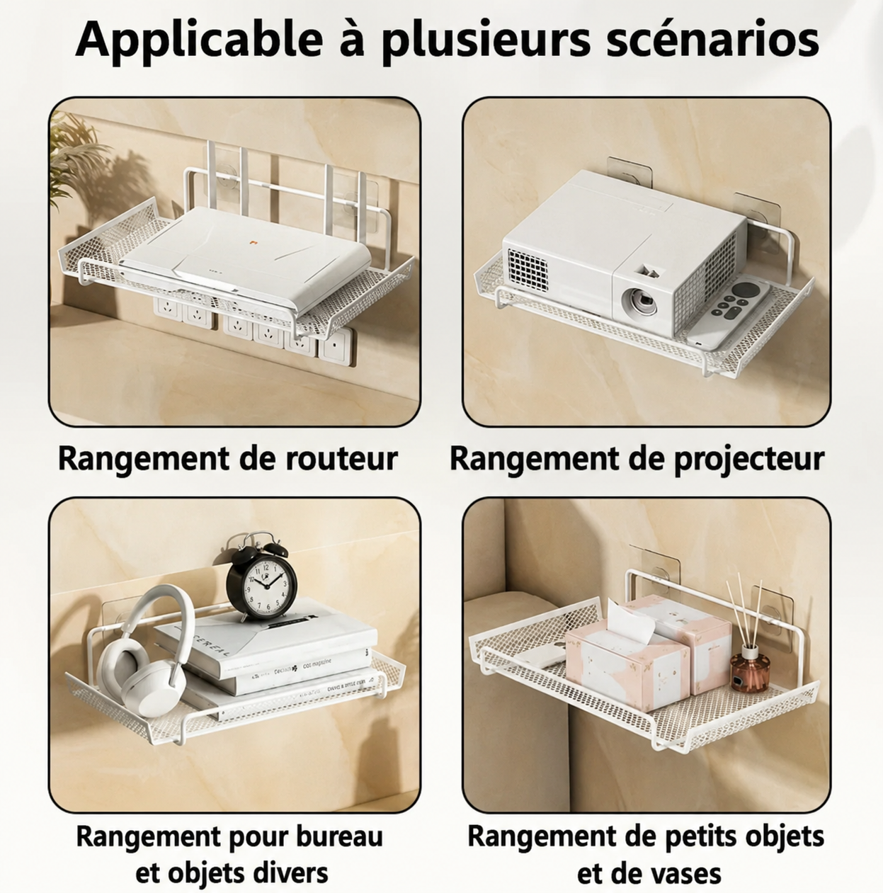 Étagère Murale Inox — Sans Perçage