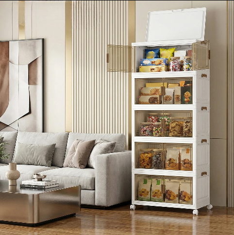 Armoire Pliable Empilable à Roulettes