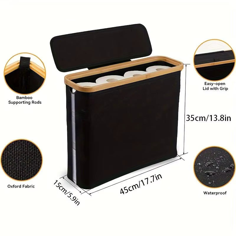 Porte-Papier Toilette Bohème avec Rangement