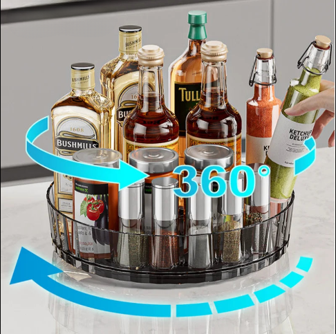 Plateau Tournant Organisateur d'Épices 360°
