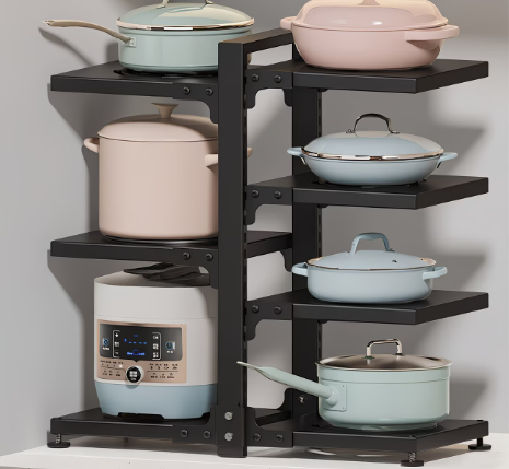 Rack À Casseroles Réglable 4 Niveaux