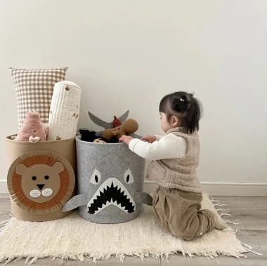Panier de Rangement Enfant Pliable – Motifs Animaux