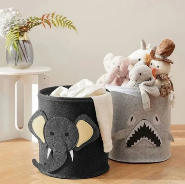 Panier de Rangement Enfant Pliable – Motifs Animaux
