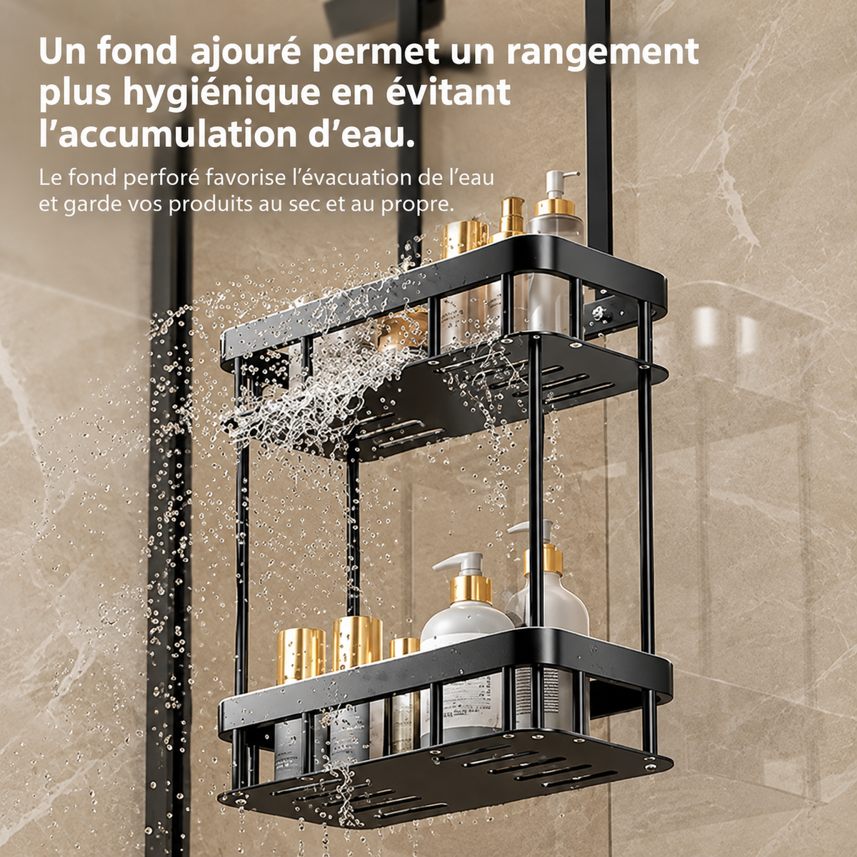 Étagère de Douche à Suspendre