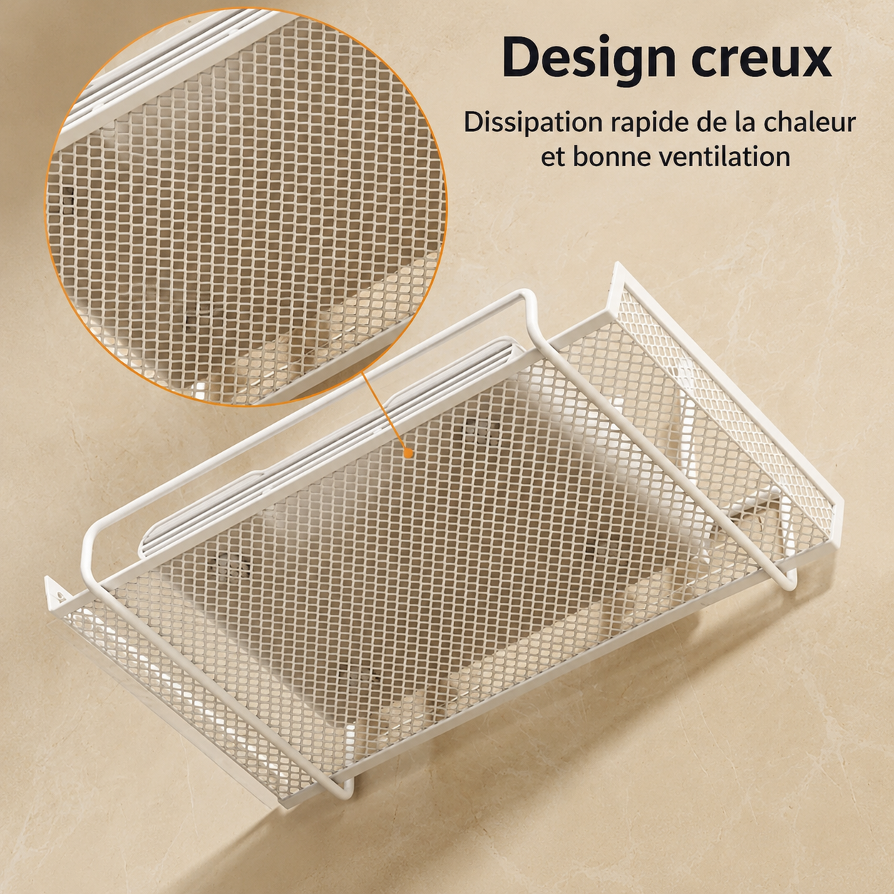Étagère Murale Inox — Sans Perçage