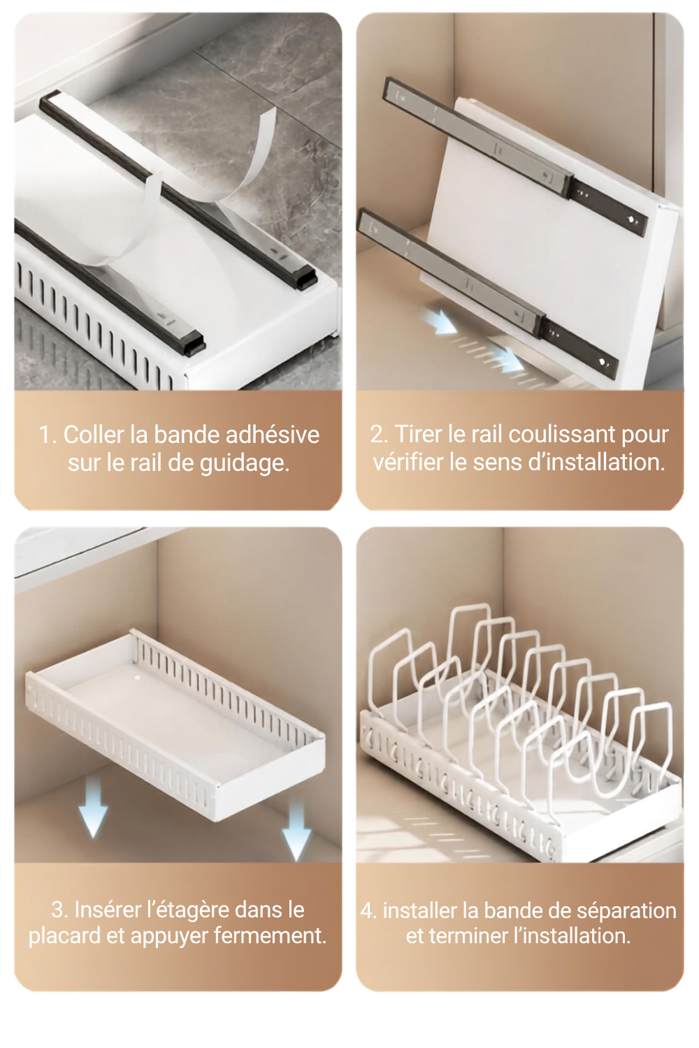 Organisateur Coulissant Casseroles & Couvercles