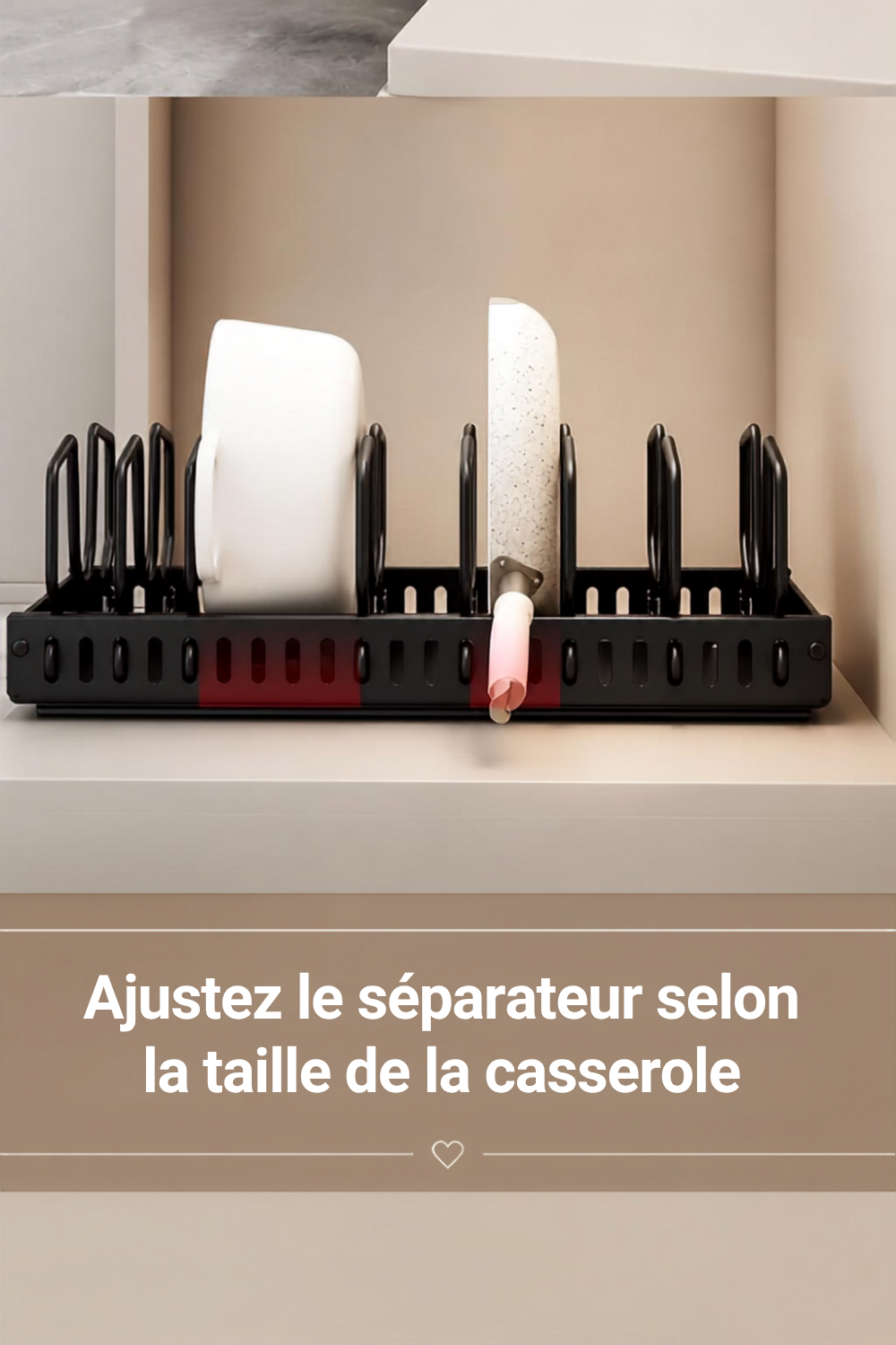 Lot 2 Organisateurs Coulissants Couvercles