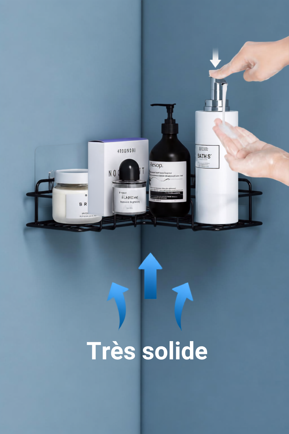 Étagère Murale Métal — Sans Perçage