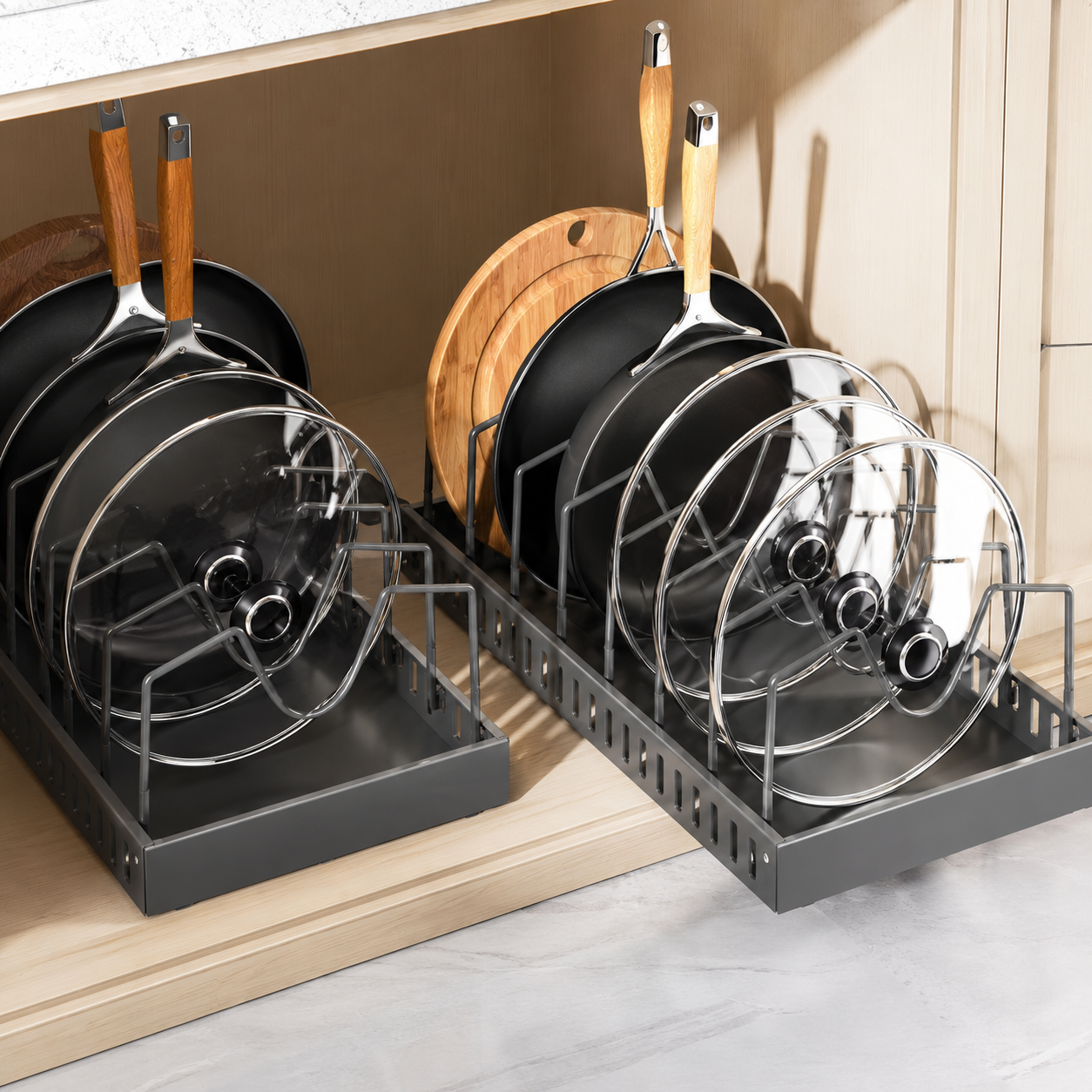 Lot 2 Organisateurs Coulissants Couvercles