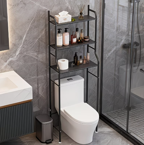 Étagère WC 3 Niveaux — Au-Dessus des Toilettes