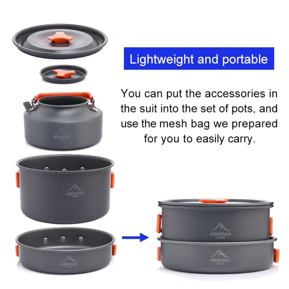 Camping Tableware, Outdoor Cookware Set