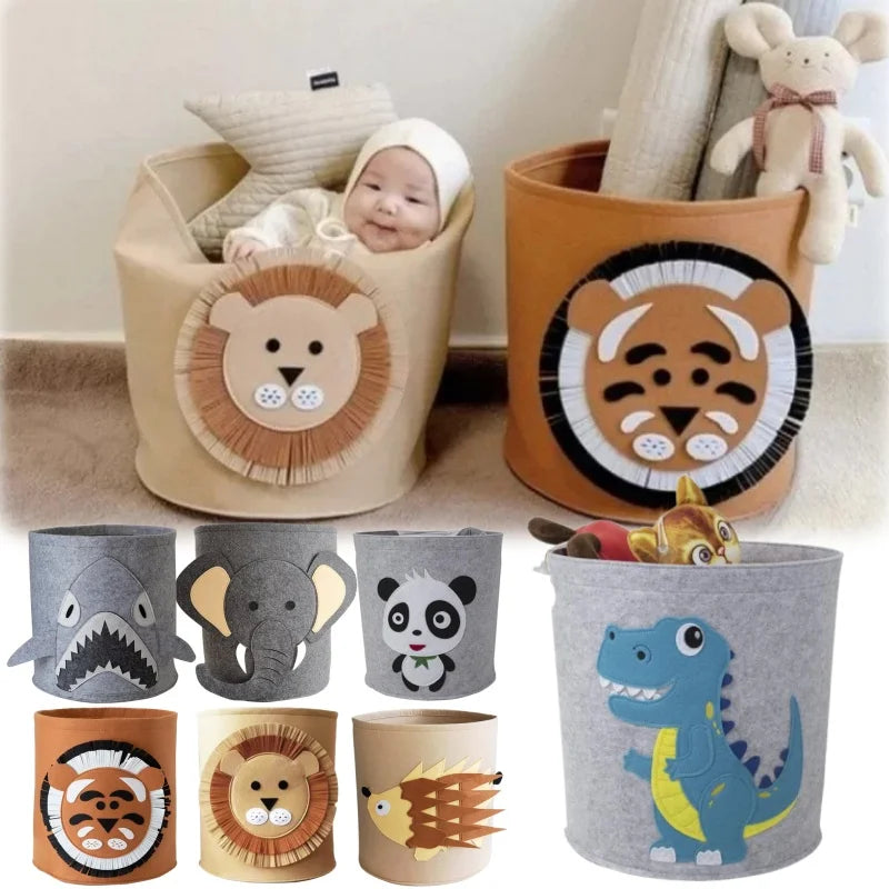 Panier de Rangement Enfant Pliable – Motifs Animaux