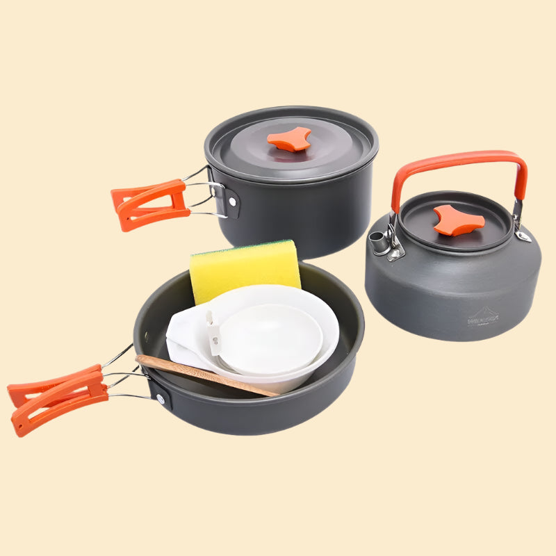 Camping Tableware, Outdoor Cookware Set