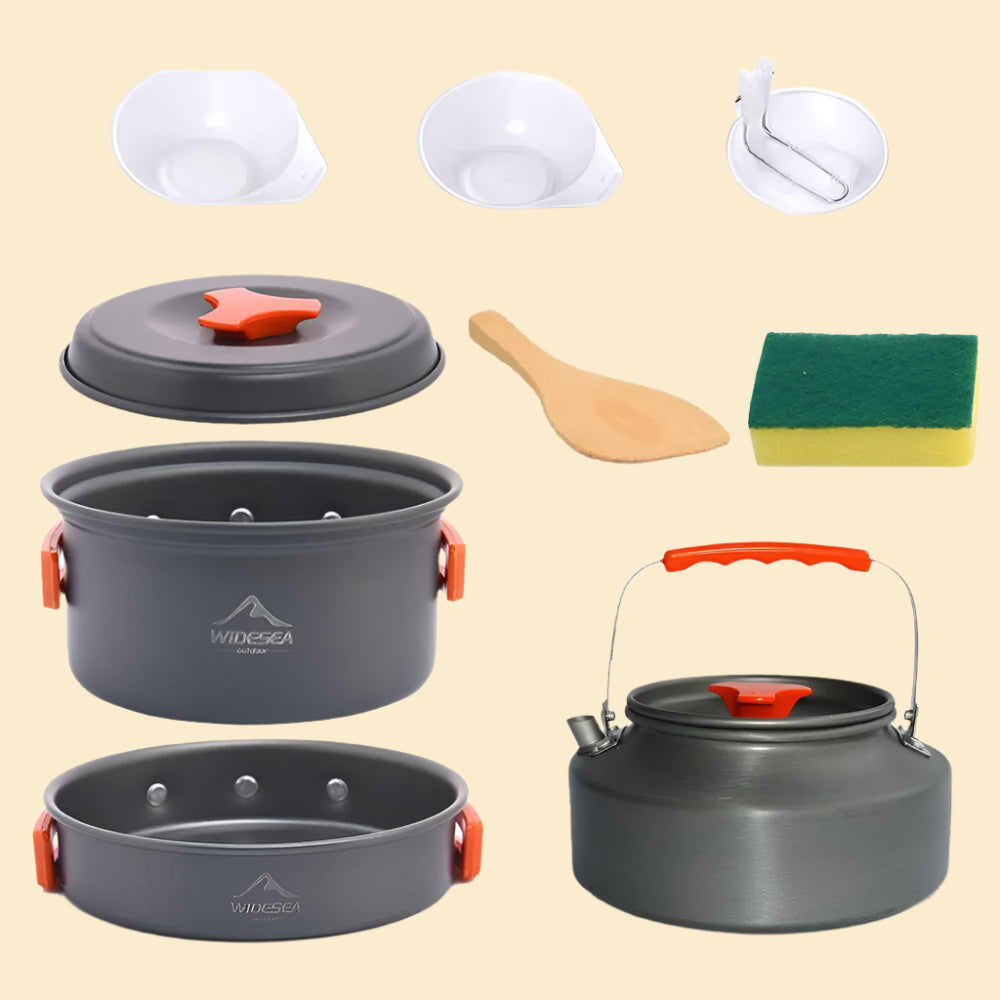 Camping Tableware, Outdoor Cookware Set