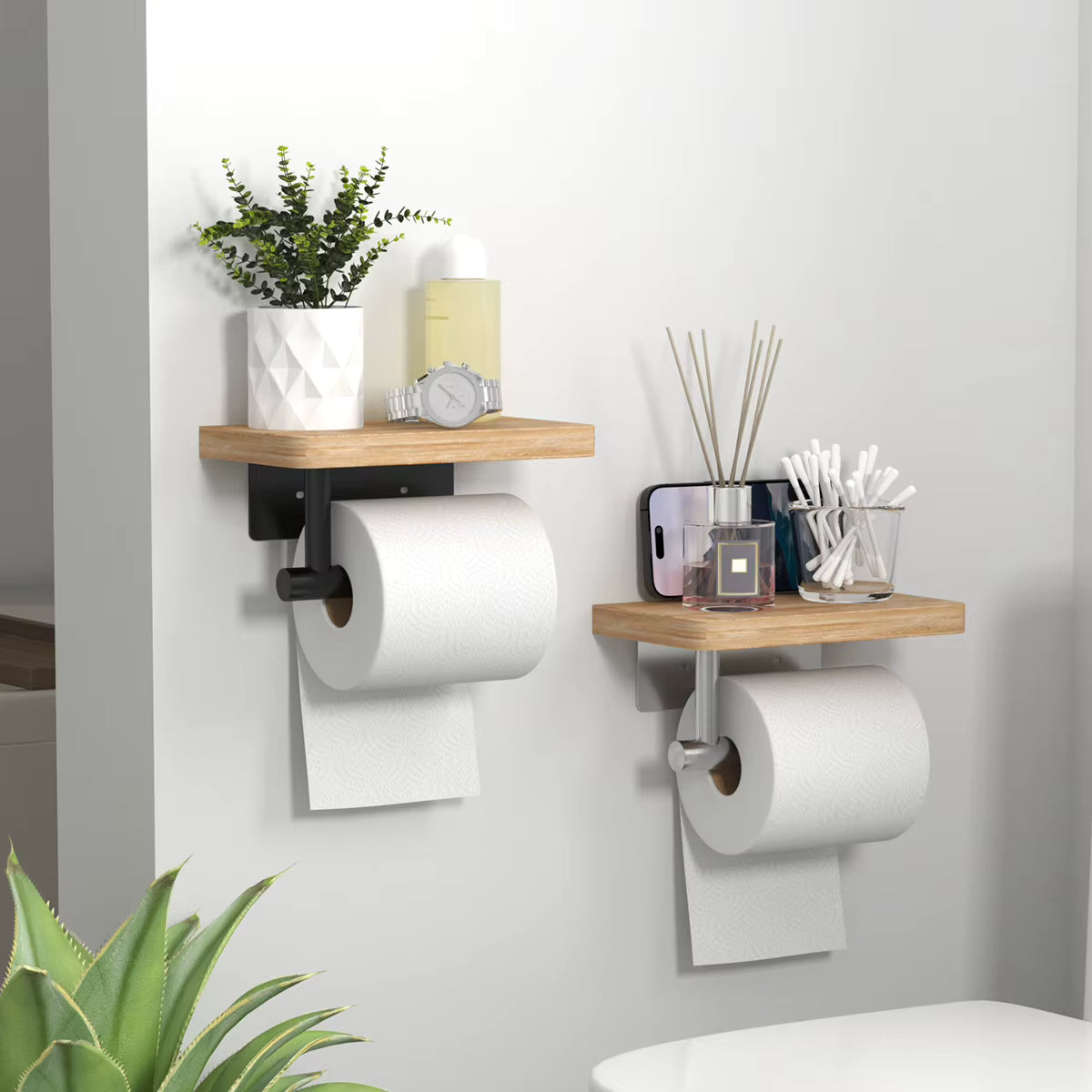 Étagère WC en Bois