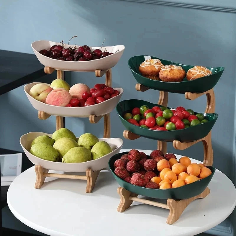 2/3 Layer Fruit Plate, Candy Dish, Cake Stand, Salad Bowl