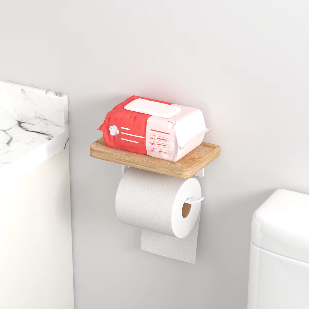 Étagère WC en Bois