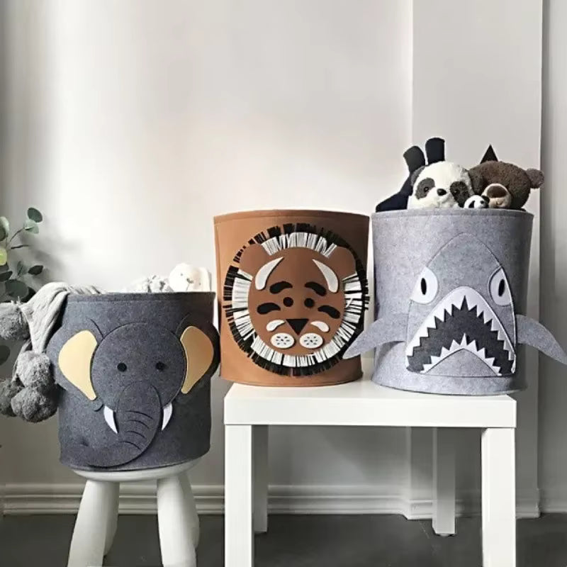 Panier de Rangement Enfant Pliable – Motifs Animaux