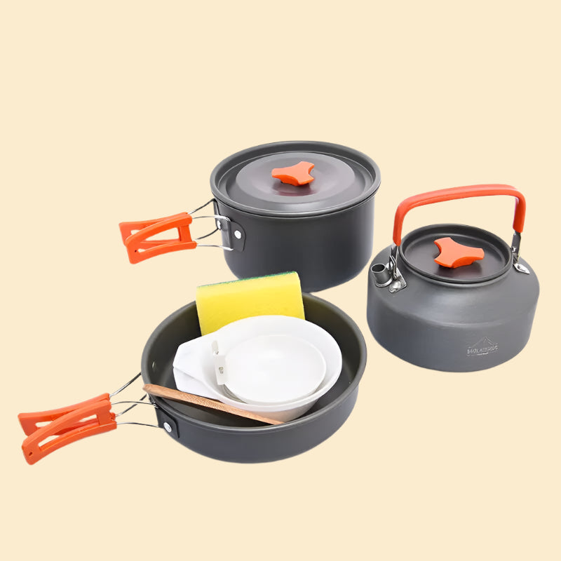 Camping Tableware, Outdoor Cookware Set