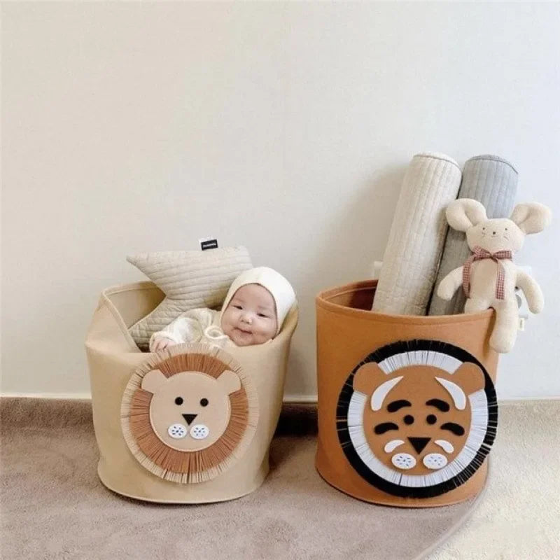 Panier de Rangement Enfant Pliable – Motifs Animaux