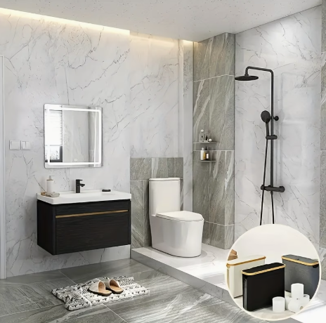 Porte-Papier Toilette Bohème avec Rangement