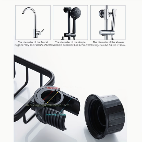 Étagères de Douche Multifonctionnelles – Lot de 2 | Aluminium Sans Perçage